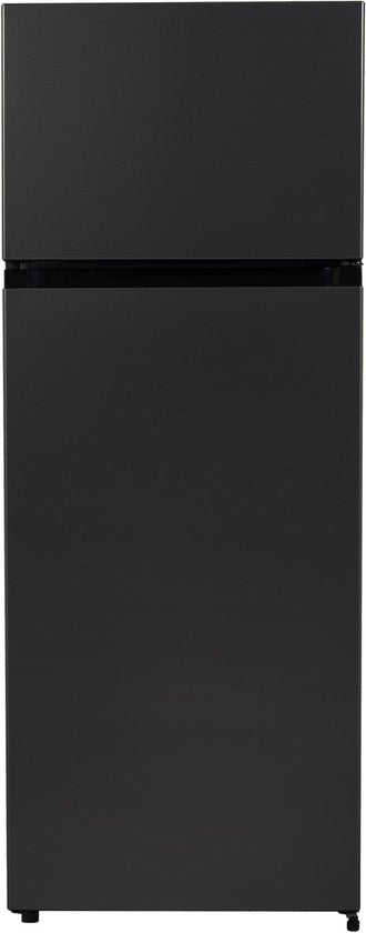Everglades EVTD3026 - Dubbel-Deurs Koelkast - Zwart - 206 Liter - E Klasse - 5 Jaar Garantie(Zwart)