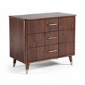 Kast van notenhout met vier lades 80 x 45 x 75cm